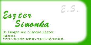 eszter simonka business card